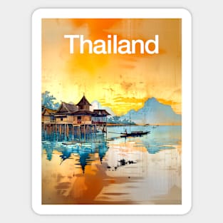 Thailand: Postcard from Thailand a Vision of Paradise Sticker